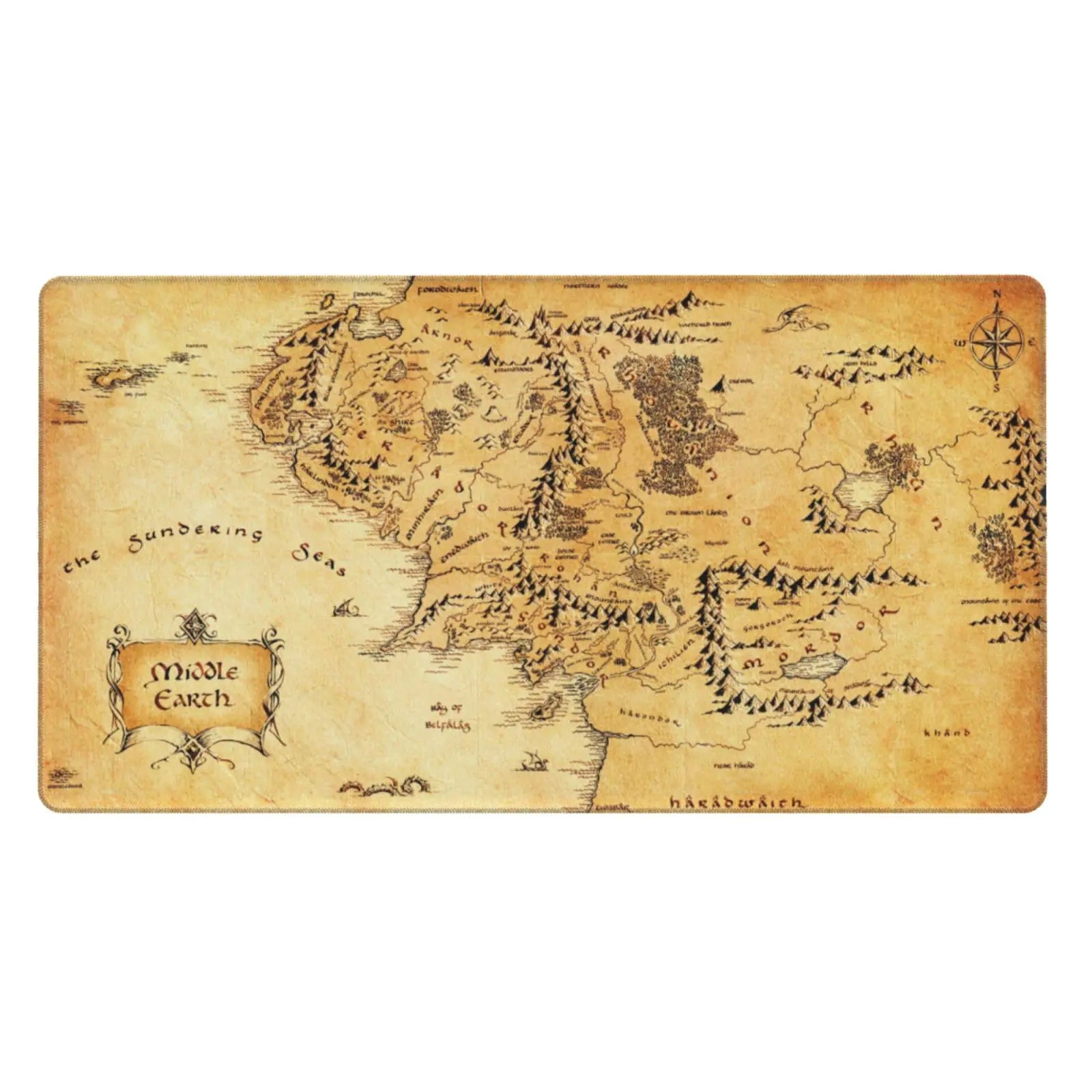Vintage Map Quest TCG Desk Mat