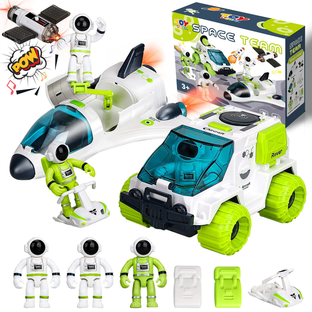 Space Odyssey Explorer Toys with Astronauts & Rover for Kids