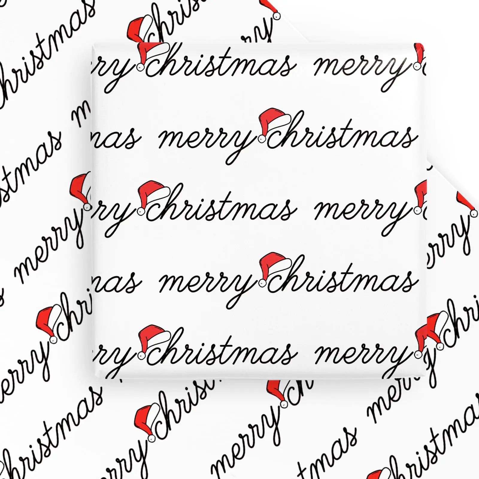 Jolly Hat Christmas Gift Wrap - 6 Festive Sheets