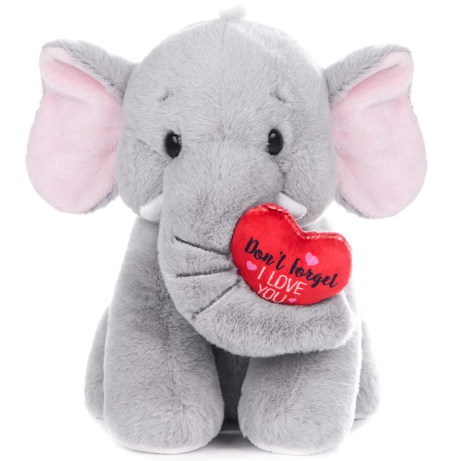 Cuddly Companion Elephant Plush with Heart