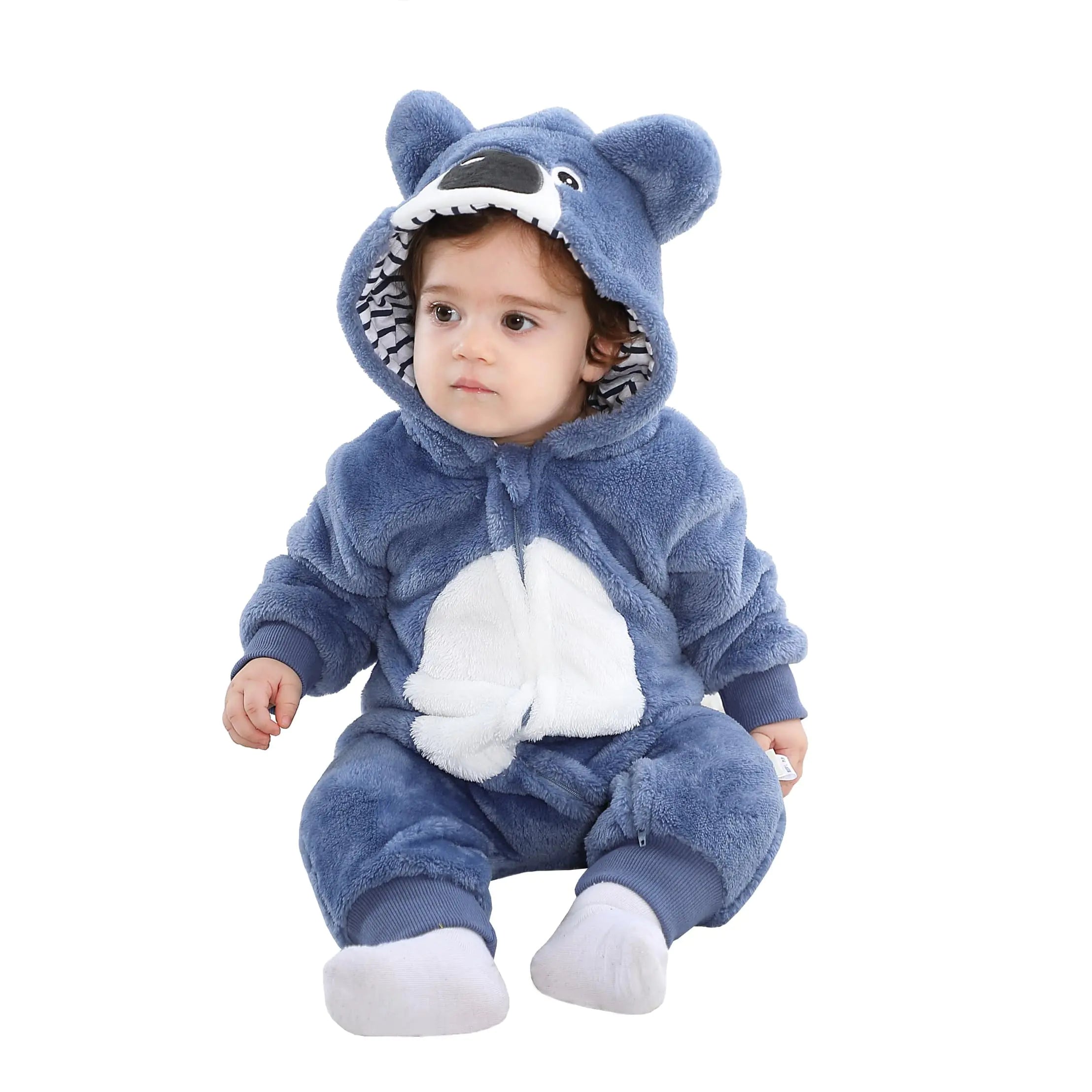 Cozy Cub Animal Rompers