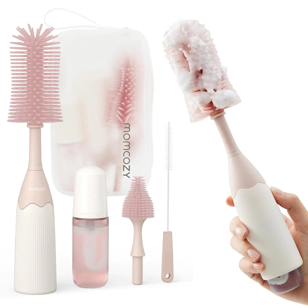BubbleEase Baby Bottle Foam Brush Set
