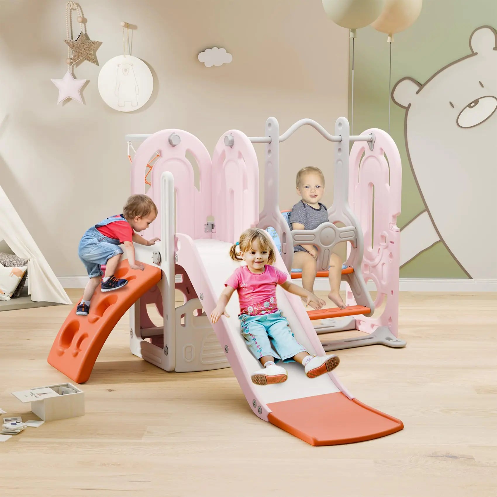 PlayAllDay 5-in-1 Toddler Activity Center
