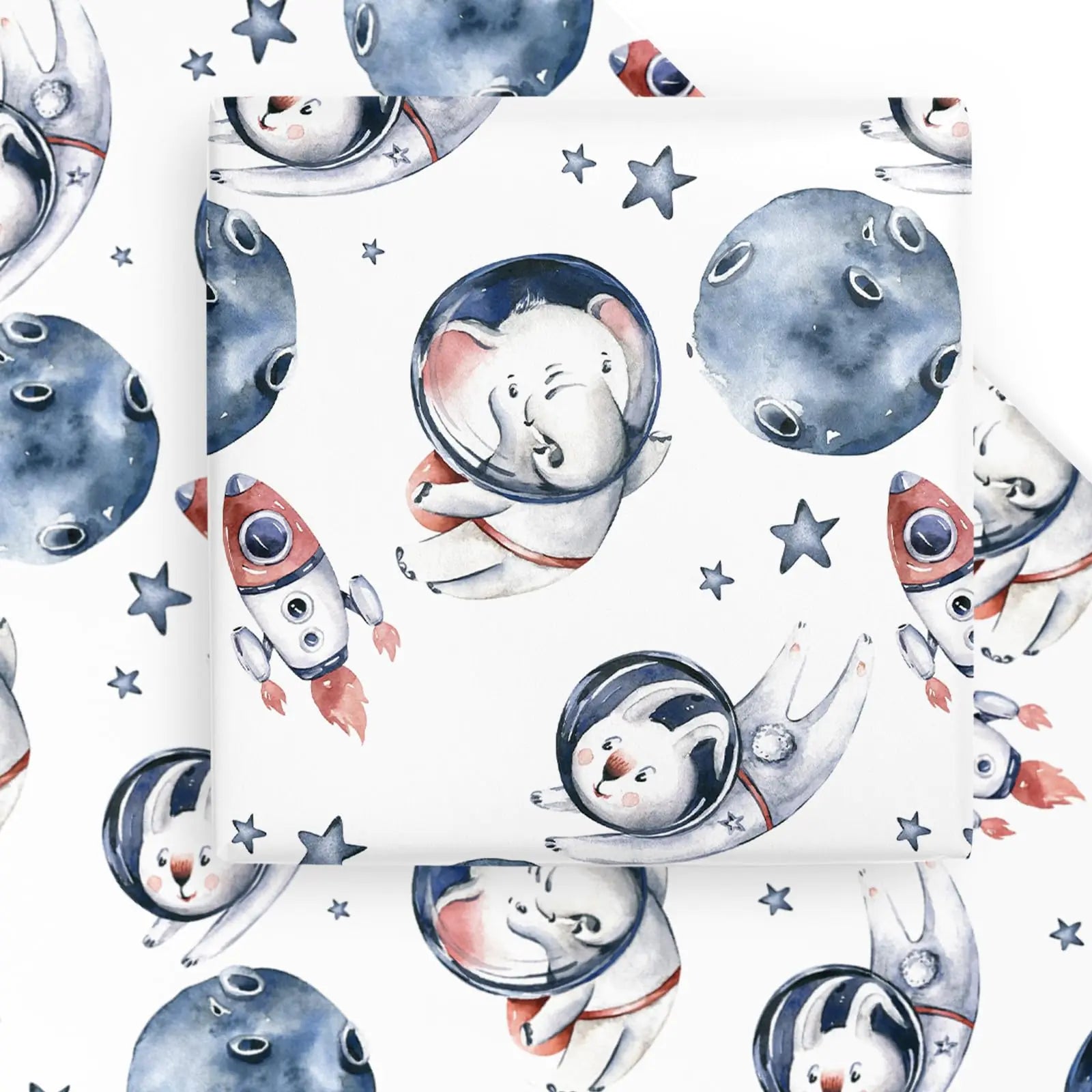 Starry Sky Safari Baby Gift Wrap - 6 Sheet Pack