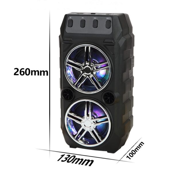 Portable Wireless Bluetooth Speaker – Dual Loud Stereo Speakers for Outdoor Use | Compact & Powerful Sound System - Image 5