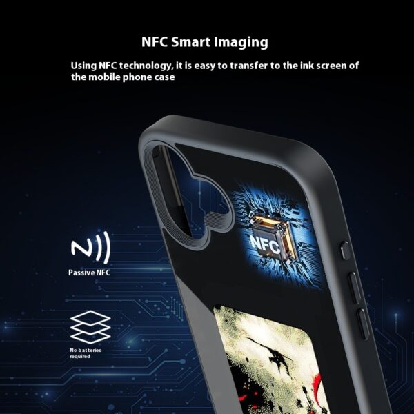 Smart NFC E-Ink Display Phone Case – 4-Color Custom Back Screen for iPhone - Image 6