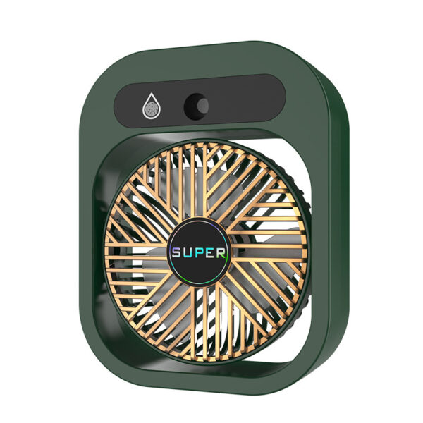 Portable USB Misting Fan & Air Cooler – Rechargeable Desk Humidifier with 3 Wind Speeds | Mini Cooling Spray Fan for Home & Office - Image 3