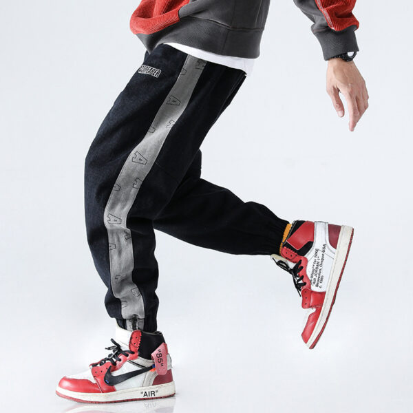 Men’s Street Style Cotton Joggers – Loose Fit Harem Sweatpants - Image 3